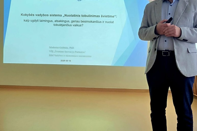 EDU Vilnius projektas „Nuolatinis tobulinimas švietime“